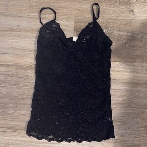 Black Lace Camisole Top